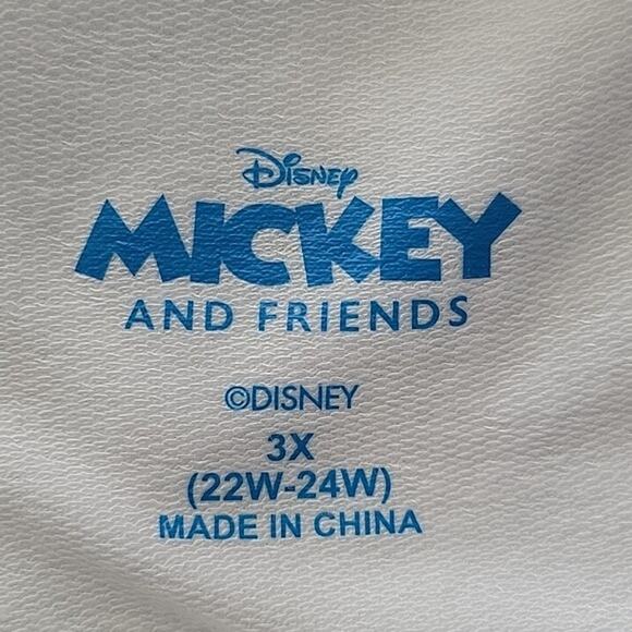 Disney Mickey & Friends Blue Pink Dolman Sleeve Sleep Shirt Size 3XL - Picture 8 of 8